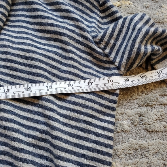 Max Studio Color Block Striped Faux Wrap Sweater - Picture 6 of 7